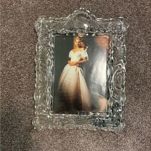 Elegant Clear Glass Photo Frame